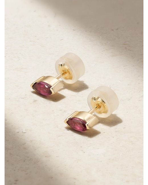 Melissa Joy Manning Natural 14-Karat Recycled Rhodolite Earrings