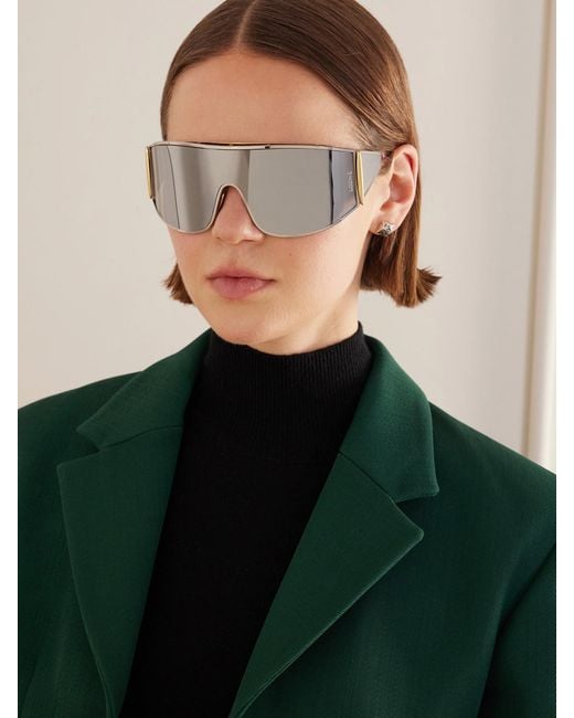 Loewe Metallic Speed Shield Mask Metal Sunglasses