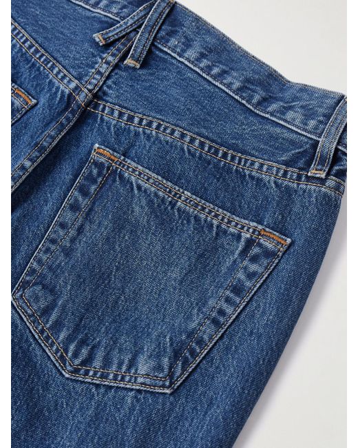 SLVRLAKE Denim Blue Virginia High-Rise Slim-Leg Jeans