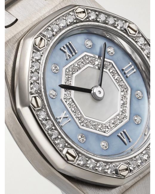 Stephanie Windsor White Audemars Piguet Vintage 1997 Royal Oak 20Mm 18-Karat, Mother-Of-Pearl And Diamond Watch, Ref. No. 67076Bc