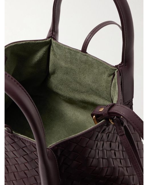 Bottega Veneta Brown Pinacoteca Small Intrecciato Leather Tote