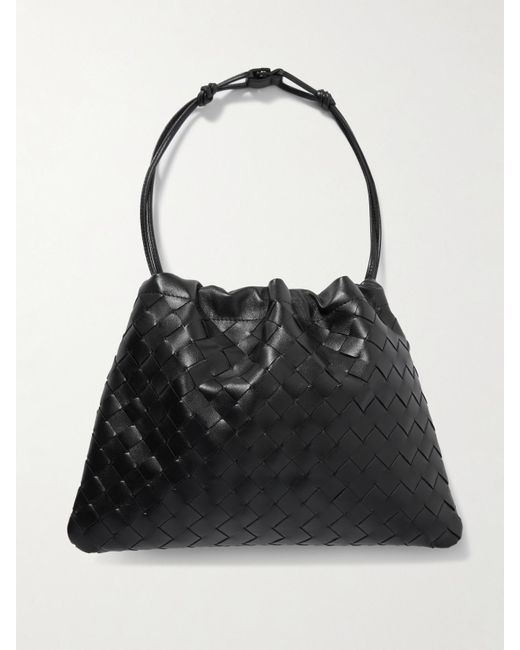 Bottega Veneta Black Beutel Aus Intrecciato-Leder