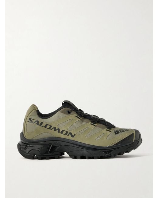 Salomon Green Xt-4 Og Protective Rubber And Ripstop Sneakers