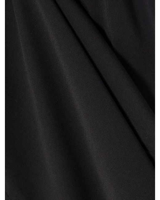 St. Agni Black Crepe Maxi Dress