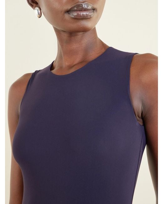 Jil Sander Blue Stretch-Jersey Bodysuit