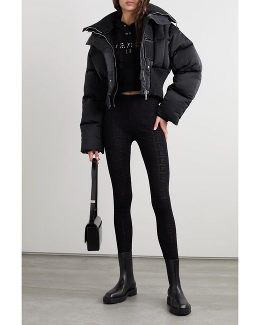 Givenchy Black Quilted Shell And Ribbed Wool-Blend Down Jacket