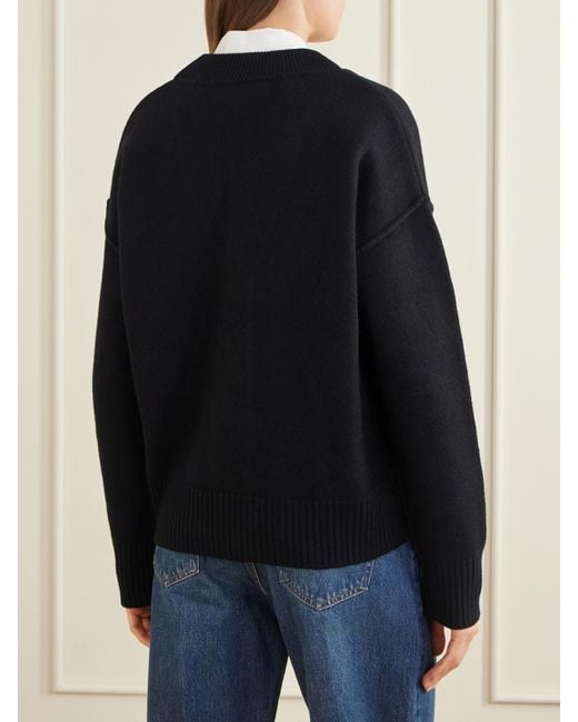 AMI Black Chunky Knit