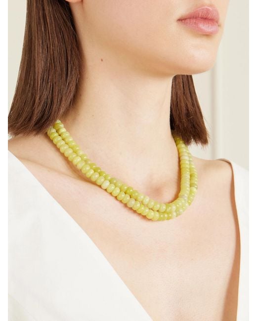 Jennifer Behr Metallic Veronica-Tone Quartz Necklace