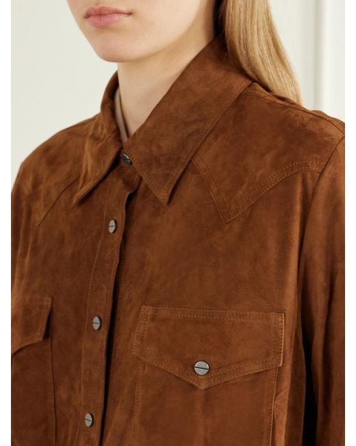 Twp Brown Suede Jacket