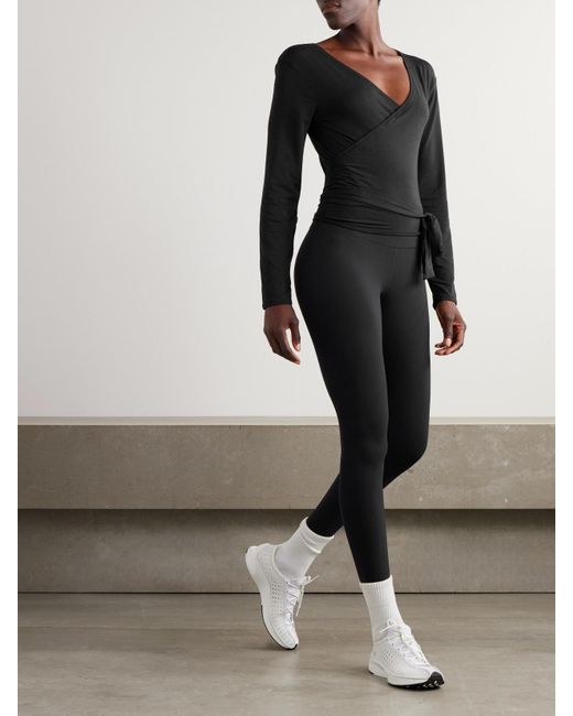 Nike Black Dri-Fit Wrap Top