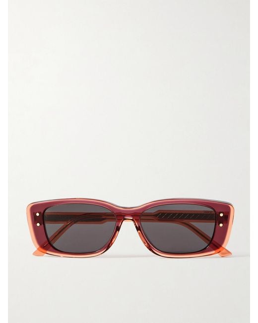 Diorhighlight S21 Rectangular-Frame Acetate Sunglasses Dior en coloris Pink