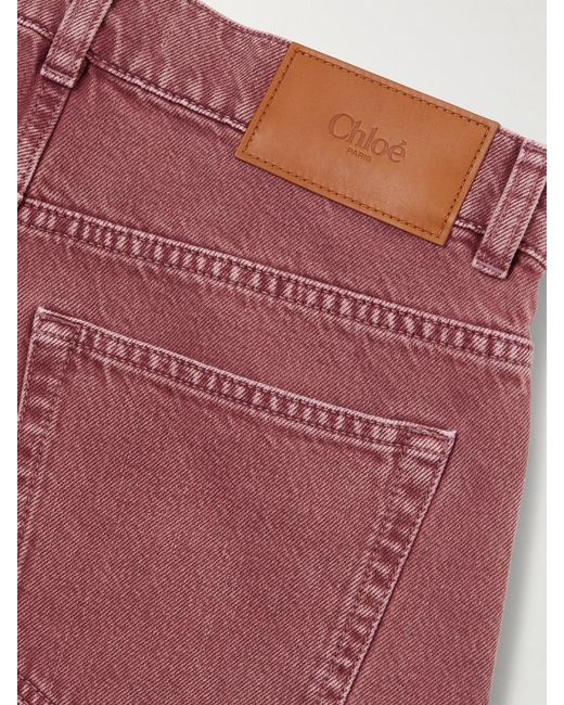 Chloé Organic Mid-Rise Tapered Jeans