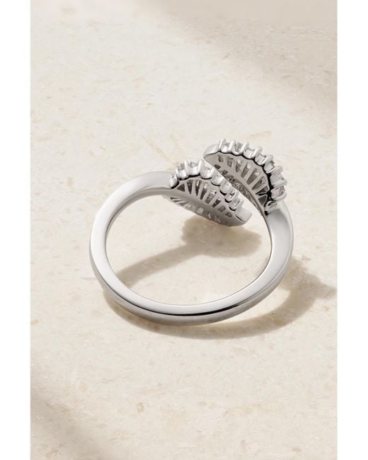 Anita Ko Natural Small Palm Leaf 18-Karat Diamond Ring