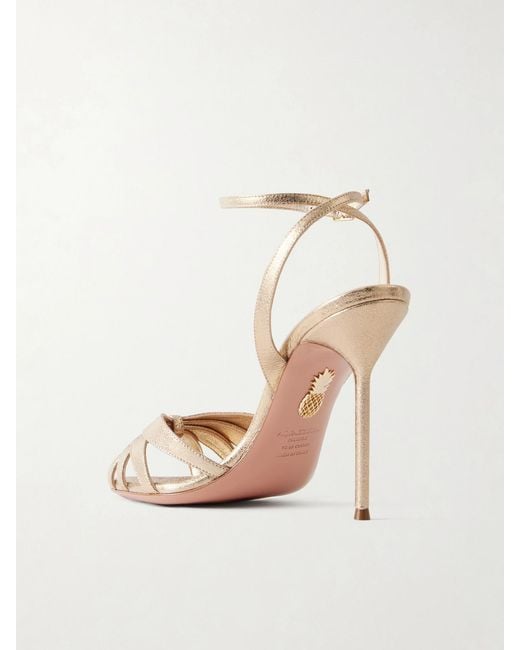 Aquazzura Natural Soulmate 105 Knotted Sandals