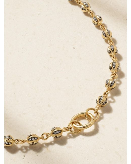 Lucy Delius Natural 14-Karat Rhodium-Plated Diamond Necklace