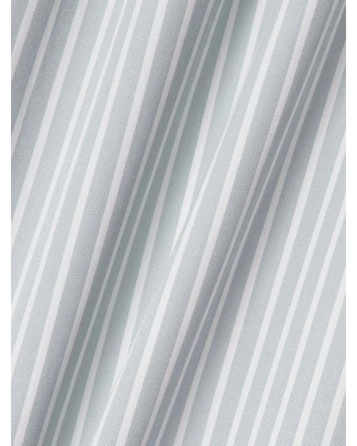 Altuzarra Gray Josie Shirred Striped Cotton-Poplin Midi Dress