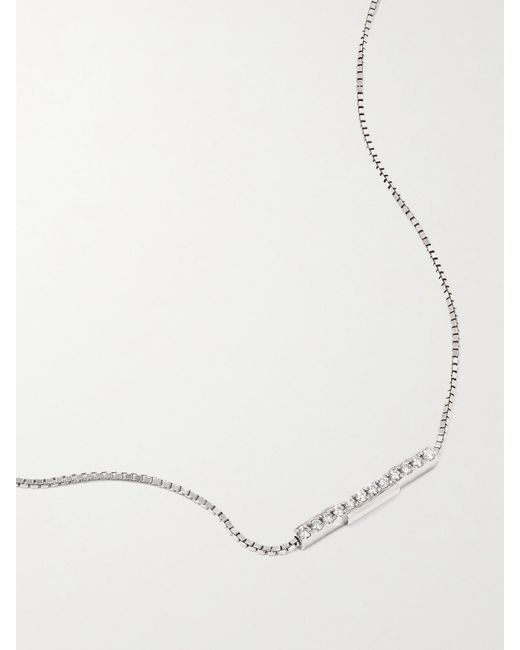 Gucci White Link To Love 18-karat Gold Necklace