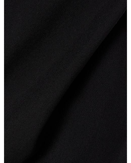 Khaite Black Ima Wool-Blend Grain De Poudre Maxi Dress