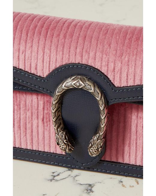 Gucci Dionysus Pink Corduroy Super Mini Crossbody Clutch Bag – Queen Bee of  Beverly Hills