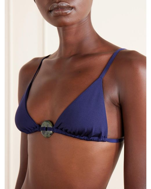 SARA CRISTINA Blue Embelished Bikini