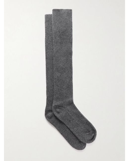 Lisa Yang Gray Zeraphine Cashmere Knee Socks