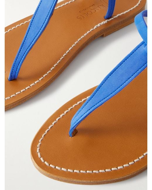K. Jacques Blue Picon Nubuck Sandals