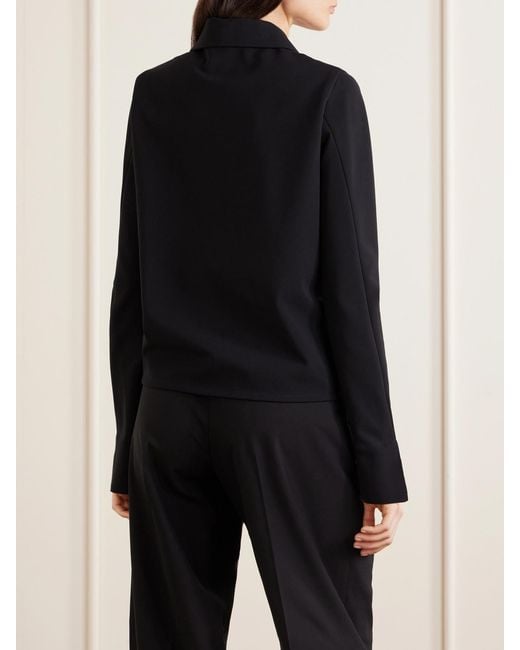 Jil Sander Black Cropped Shell Jacket