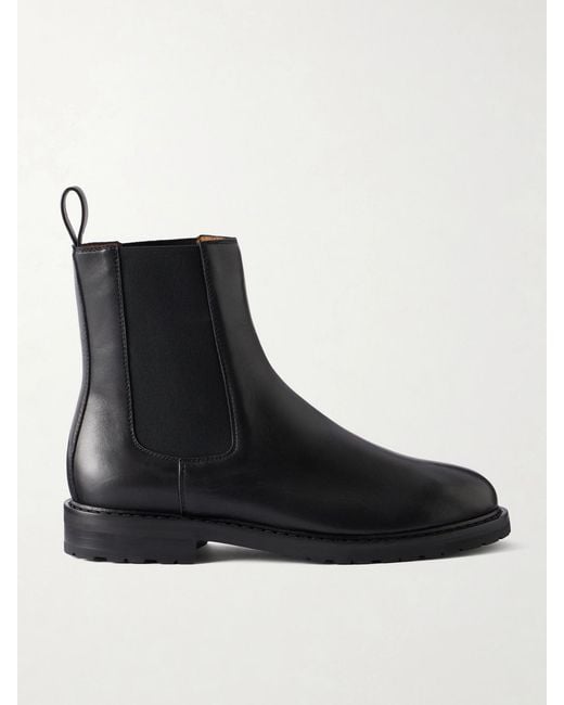 LEGRES Black 25 Leather Chelsea Boots
