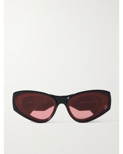 Loewe Black Paula's Ibiza Cat-Eye Acetate Sunglasses