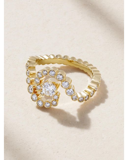 Sophie Bille Brahe Natural Ocean De Ciel 18-Karat Recycled Diamond Ring