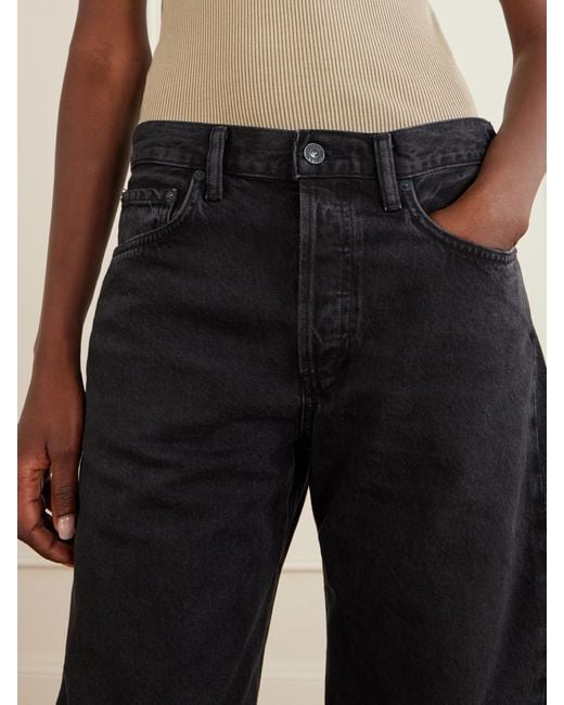 Agolde Blue Spiral Wide-Leg Jeans