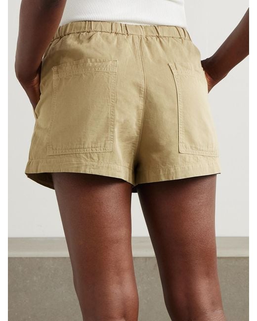 Citizens of Humanity Natural Este Cotton And Linen-Blend Shorts