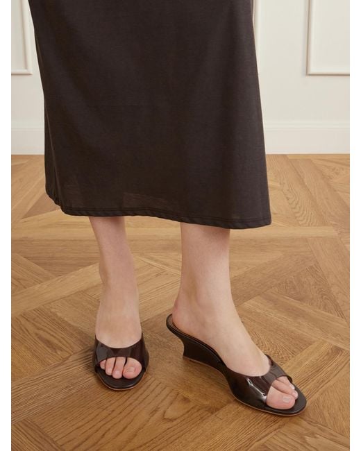Staud Brown Brigitte 60 Tpu Wedge Sandals