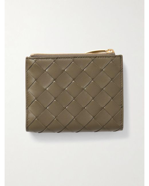 Bottega Veneta Natural Intrecciato Leather Wallet