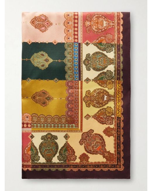 Zimmermann Multicolor Printed Silk-Twill Scarf