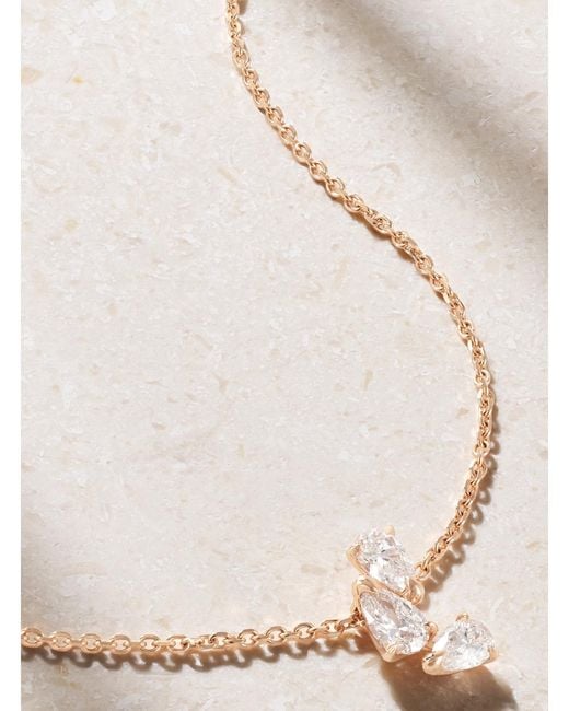 Repossi Natural Serti Sur Vide 18-Karat Diamond Necklace