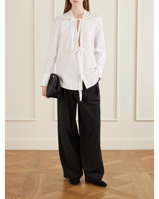 Emme Parsons White Suede Mules
