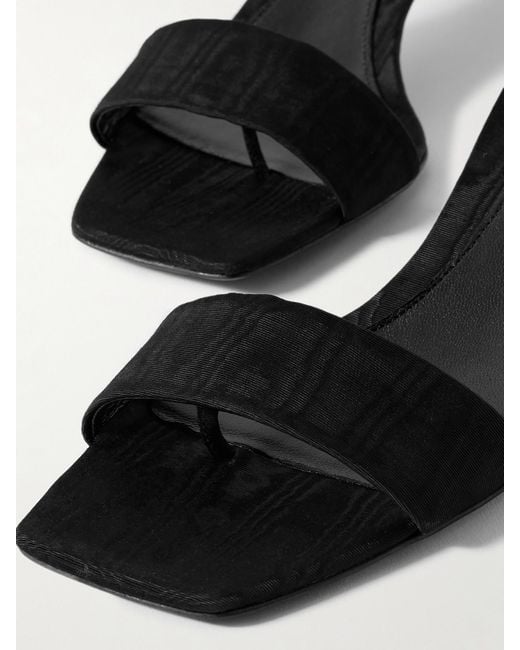 Totême  Black Moire Mules