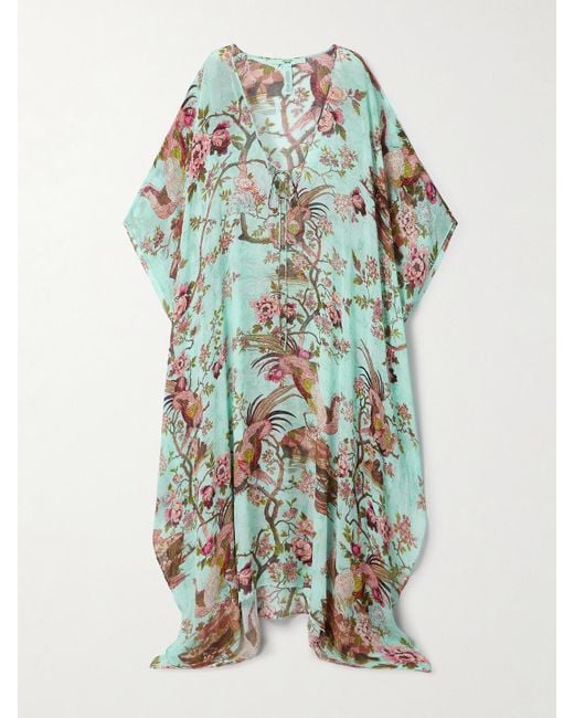 Skims Blue Roberto Cavalli Long Kaftan