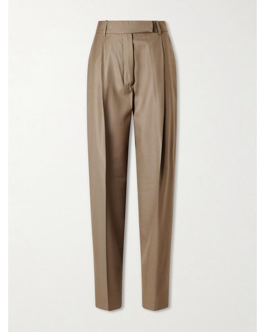 Rohe Natural Daria Virgin Wool Tapered Pants