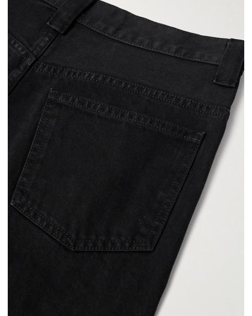 Khaite Black Bonnie Mid-Rise Boyfriend Jeans