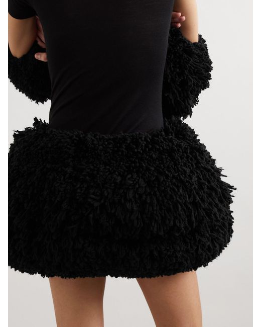 Alaïa Black Minirock Aus Bouclé Aus Einer Wollmischung