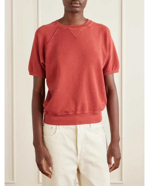 B Sides Red Cotton Jersey T-Shirt