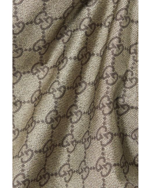 Gucci Gray Gg Jersey One-Piece Swimsuit