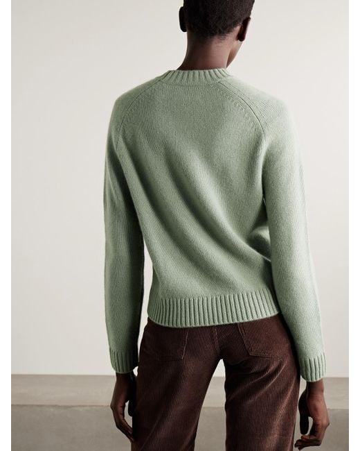 Pull En Cachemire New Jill Twp en coloris Green