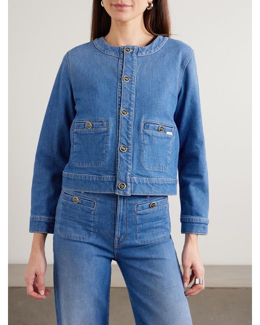 Mother Blue The Stashed Picky Denim Jacket