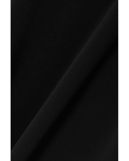 Eres Black Adela Midikleid Aus Stretch-Jersey Mit Bindegürtel Und Raffungen