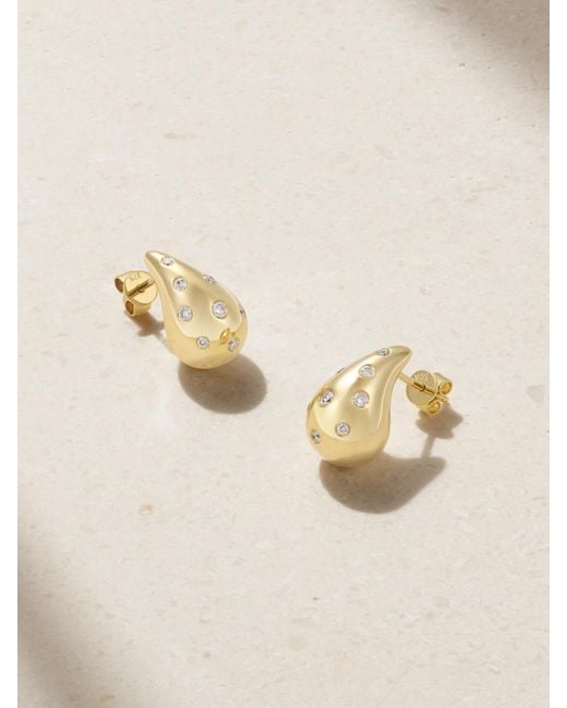 Roxanne First Natural Happy Tears 14-Karat Diamond Earrings