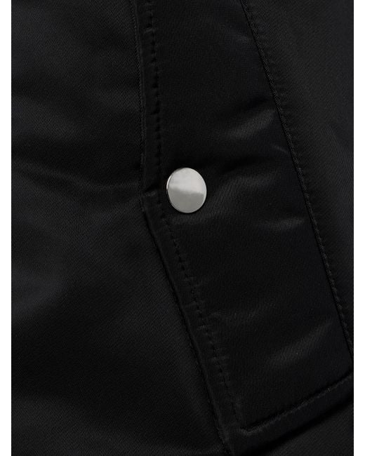 Frankie Shop Black Astra Shell Bomber Jacket