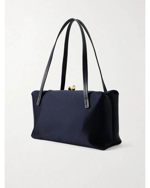 Jil Sander Blue Goji Pillow Satin Shoulder Bag